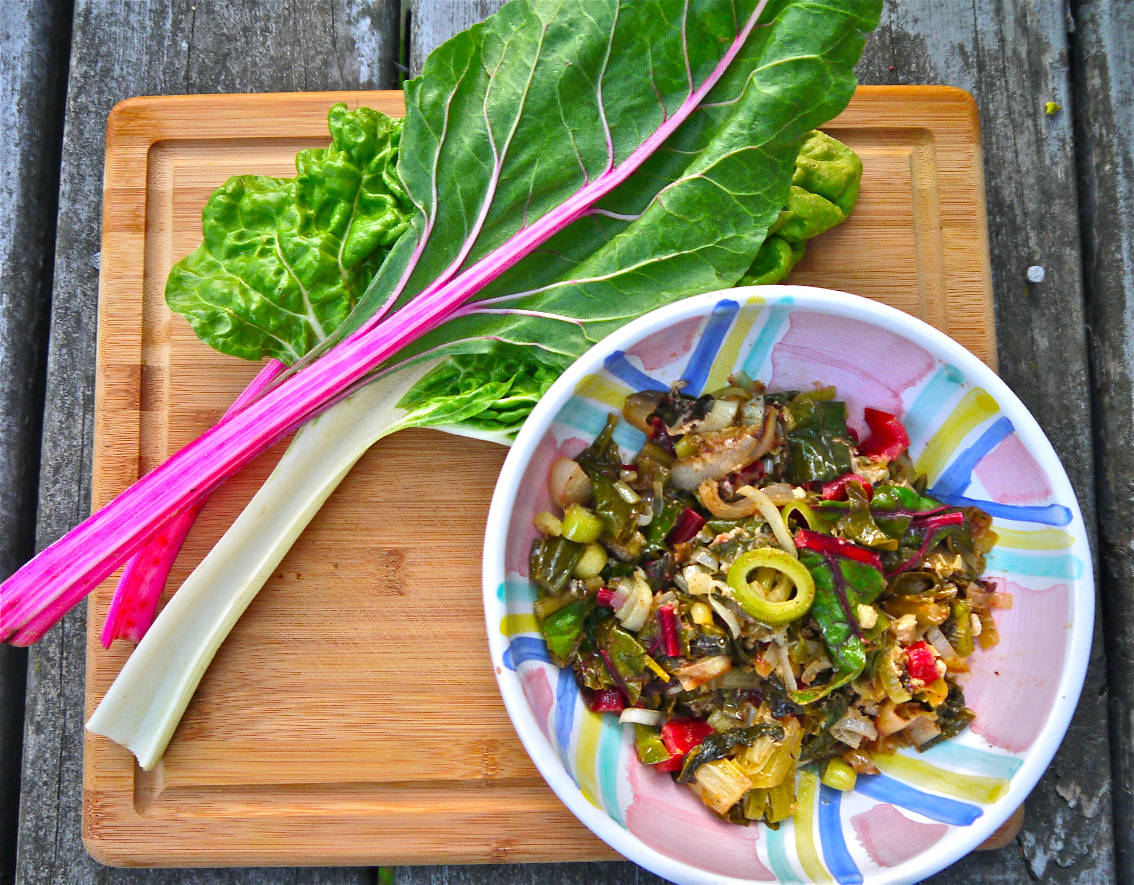 My favorite green: Swiss chard!