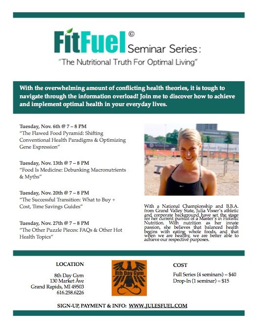 “FitFuel Seminar Series: The Nutritional Truth for Optimal Living”