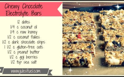 Chewy Chocolate Electrolyte Bars (Dairy & Gluten Free)