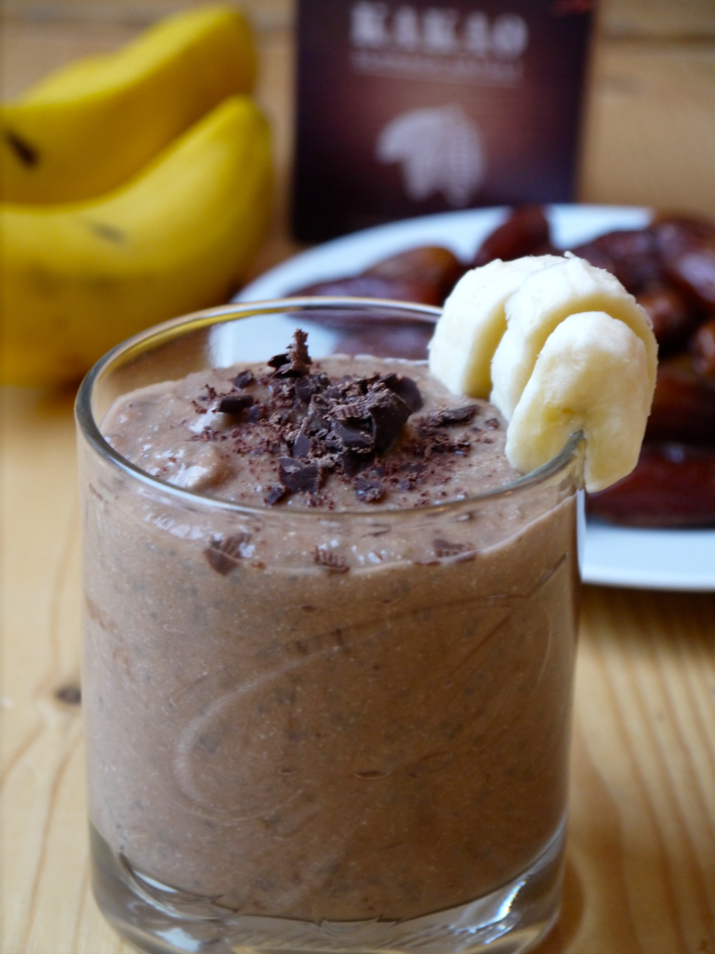 Banana Date Chocolate Chia Pudding Vegan Dairy Gluten Sugar Free Jules Fuel