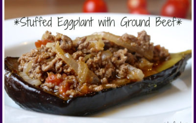 Simple Stuffed Eggplant (Dairy & Gluten Free)