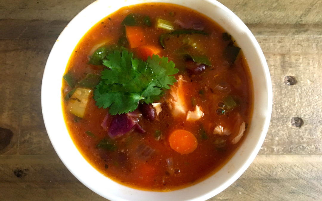 Chicken Tortilla-Less Soup (Gluten & Dairy Free!)