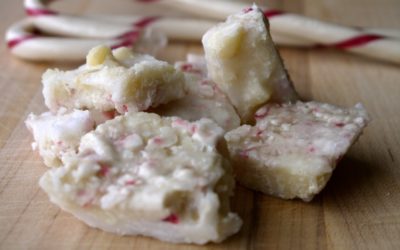 Candy Cane & Macadamia Holiday Fudge